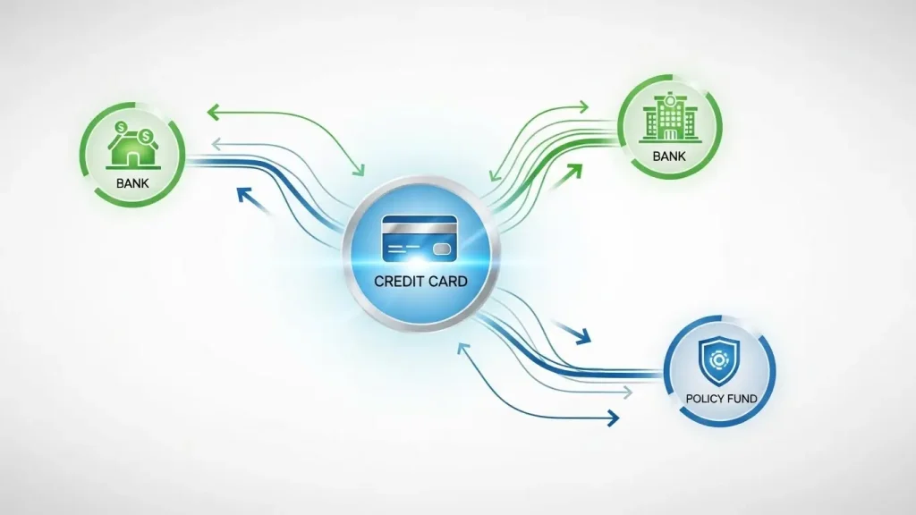 카드사·은행·정책자금 합법 진행 플로우 다이어그램