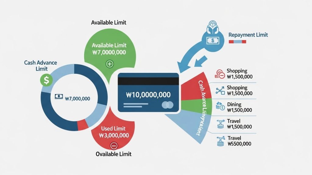 신용카드한도현금화 구조적 활용 이미지