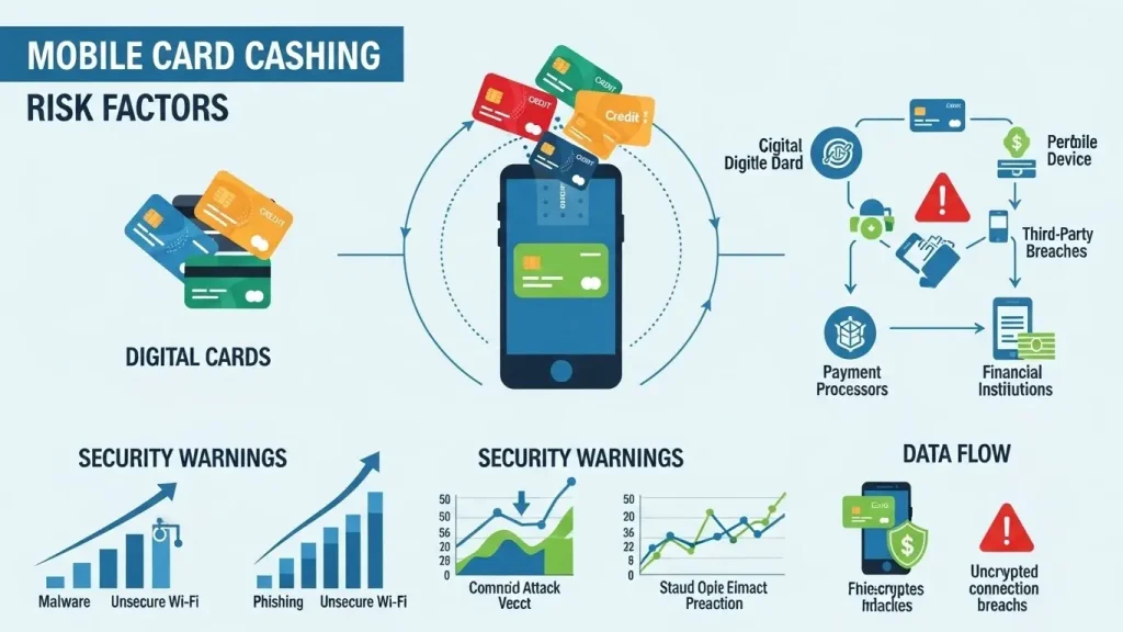 모빌 카드 현금화 관련 위험 요소 구조 설명 이미지