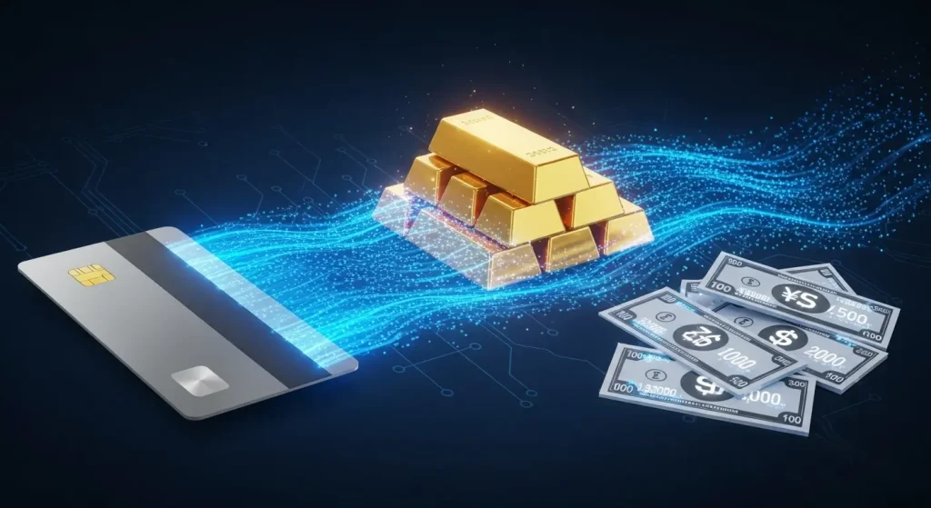 신용카드 현금화 방법의 디지털 유동화 메커니즘 그래픽