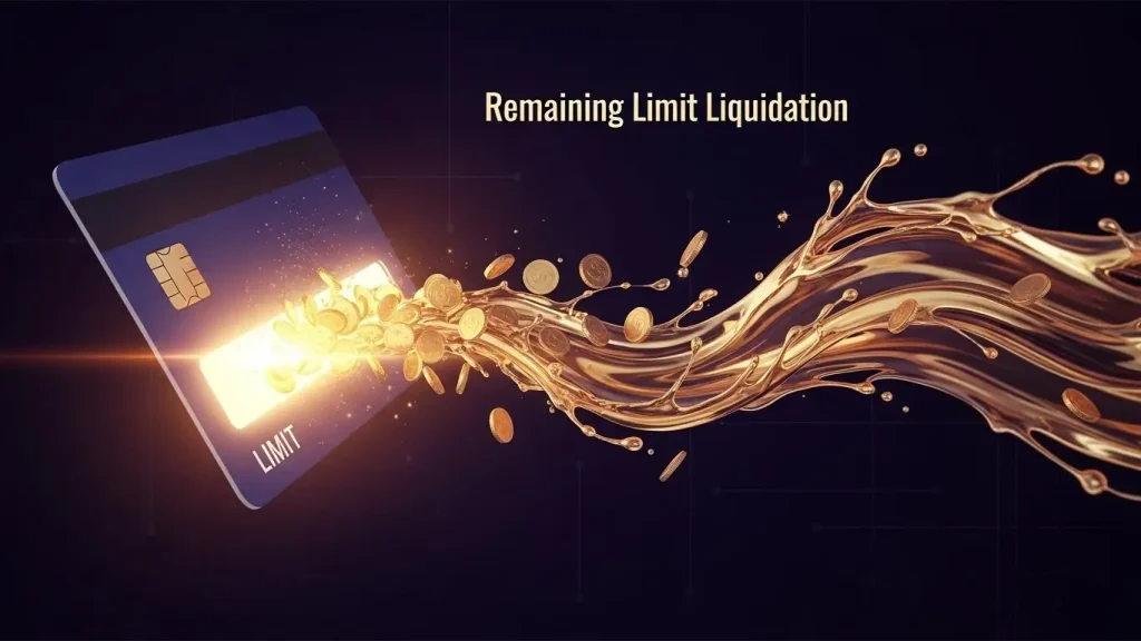 남은카드한도 현금화의 원리와 자금 전환 과정을 시각화한 현대적 금융 이미지